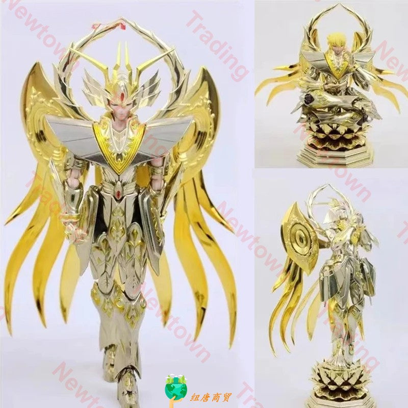 Metal Club/MC Saint Seiya Cloth Myth EX Virgem Shaka Totem/Object+Base de Lótus SOG/Soul of God Cavaleiros do Zodíaco Boneco de Ação
