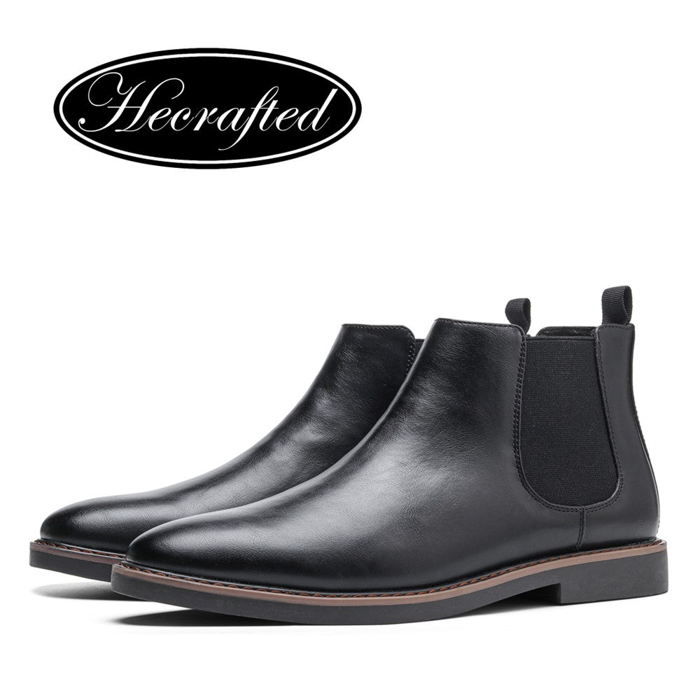 40~46 Botas Masculinas Chelsea Boots Marca Retrô Confortável Moda Masculina