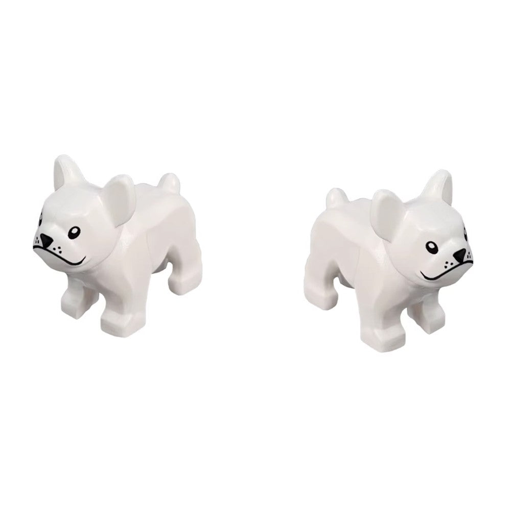MOC Building Blocks Pets Husky White Kitten Puppy Bulldog Zoo Pet Building Blocks Scene Decoration Props Children's DIY Toy Gift