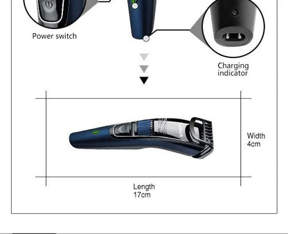 Kemei KM-632 Men Electric Shaver Professional Beard Trimmer For Men Hair Trimmer Grooming Electric Shaver Head Cutter Machine
