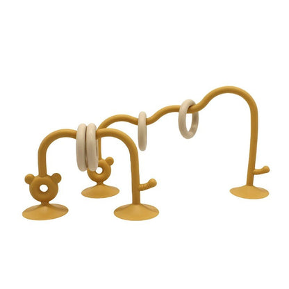 Silicone children's silicone tabletop toys, bead wrapped baby early education puzzle game toys