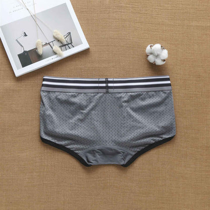 Men's boxers pure cotton mesh fashionable youth underwear student underpants