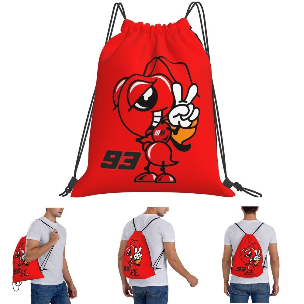 Motorcycle Marc Marqueze 93 Backpacks Casual Drawstring Bags Sports Bag Book Bags For Man Woman School