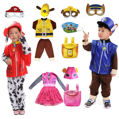 Anime Dog Patrol Kids Cosplay Costume Marshall Chase Skye Zuma Rubble Children Tops Pants Patrol Uniform Halloween Costume