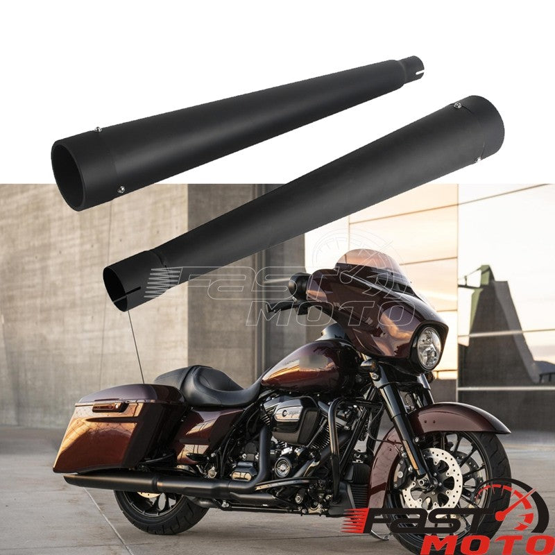 Motorcycle Slip On Mufflers Dual Exhaust Pipes For Harley Touring Road King Road Glide Electra Glides 2017-2023 Exhausts Muffler