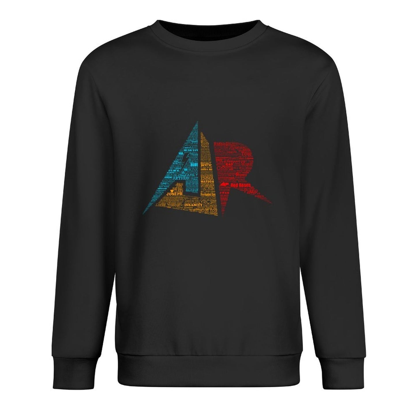 AJR typography - Solid Default Colours Pullover mens clothing men's winter sweater japanese style men's sweatshirt