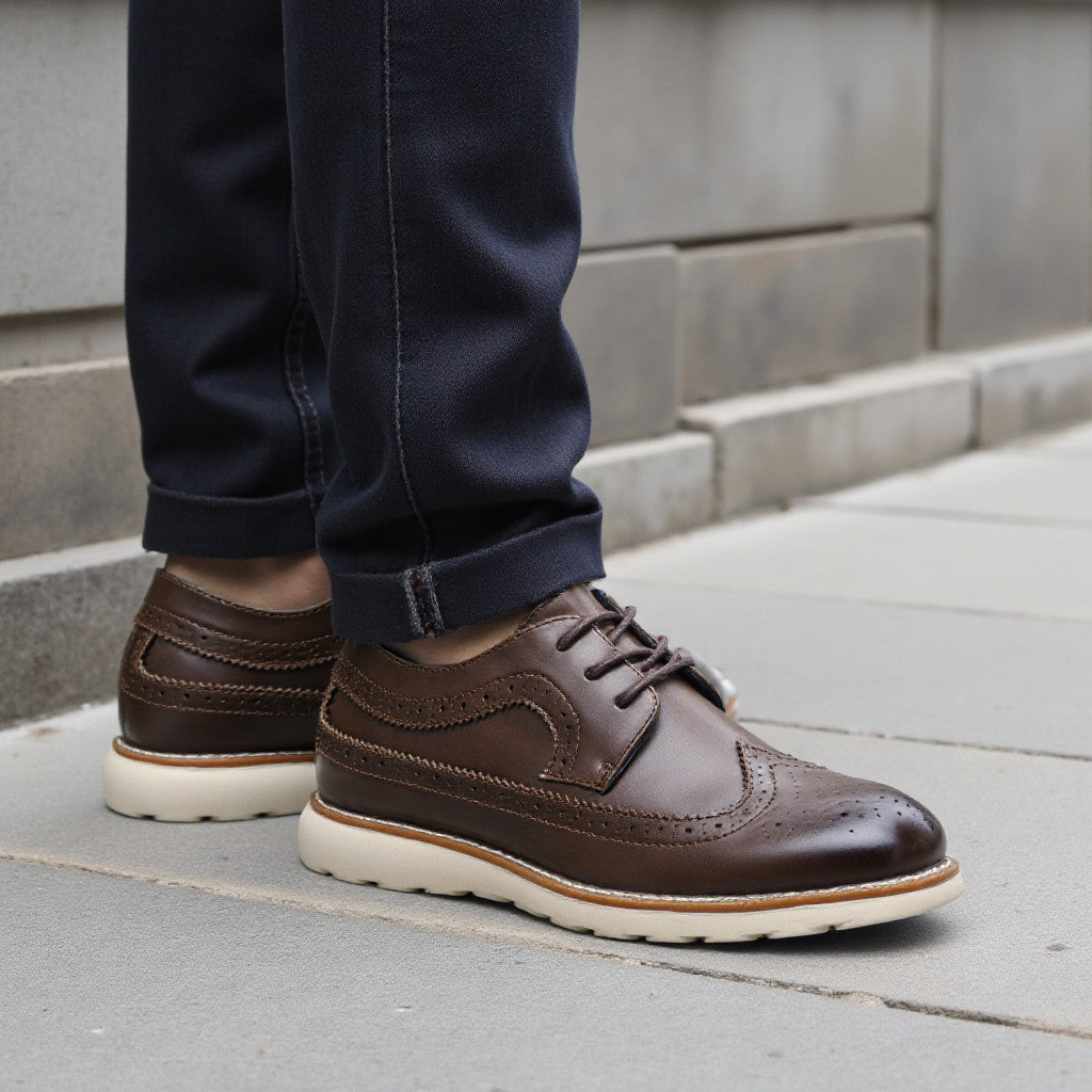 Brogue Men Casual Shoes Fashion Comfortable Shoes 2023 Brand Men shoes