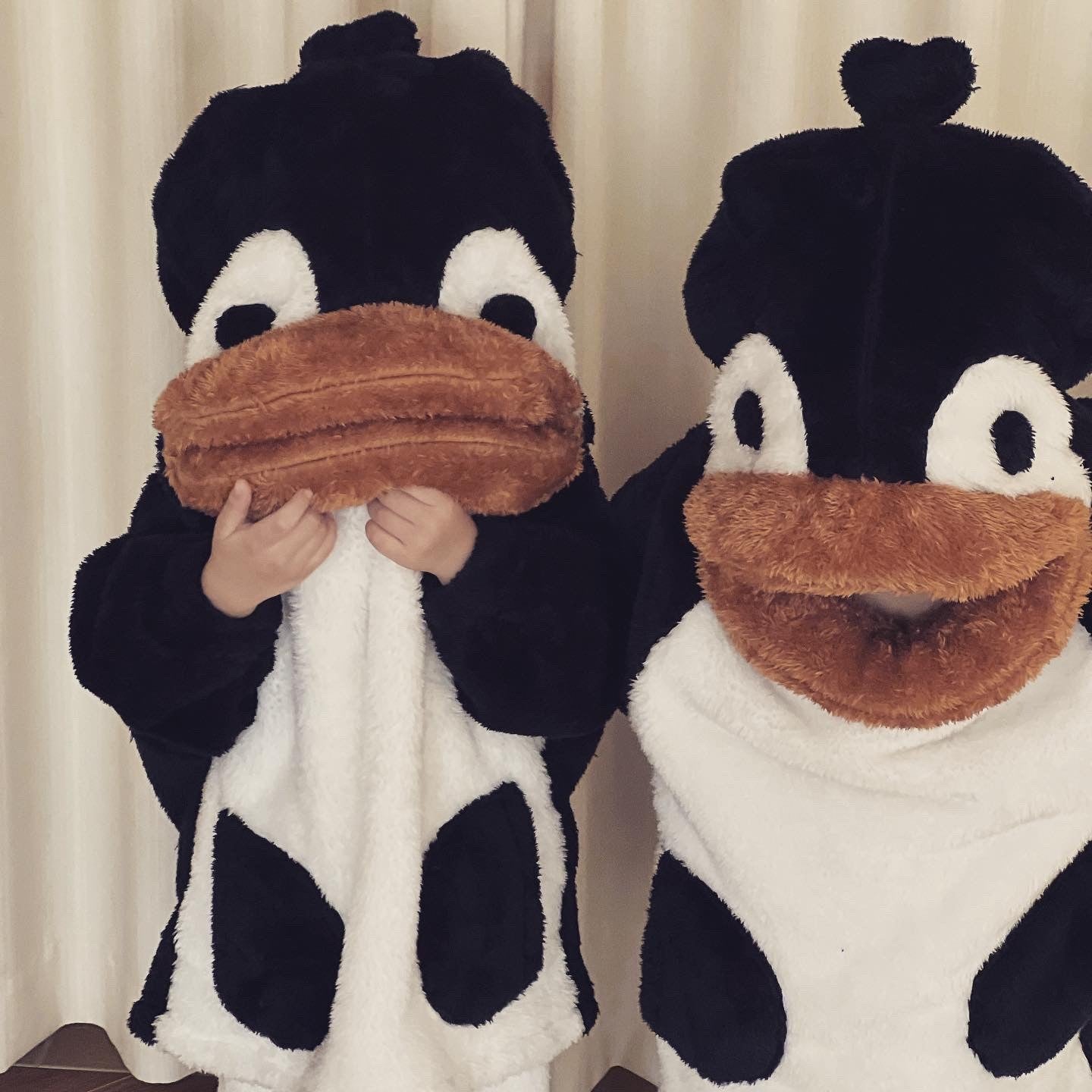 2025 Winter Infants Toddlers Pajamas Set Penguin Style Children's Warm Thicken Flannel Sleepwear Soft Loose 2 Pcs Suit Plush Pjs