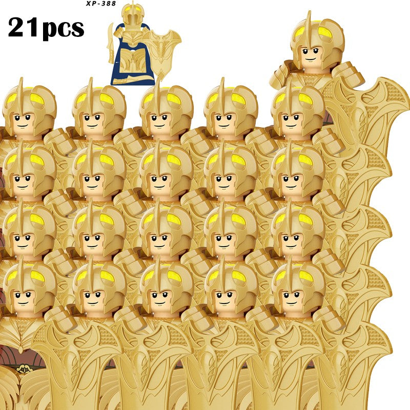 Lord of the Rings Elfos Orcs Exército Anões Rohan Mini Bonecos de Ação Blocos de Montar Brinquedos para Crianças Presente de Aniversário