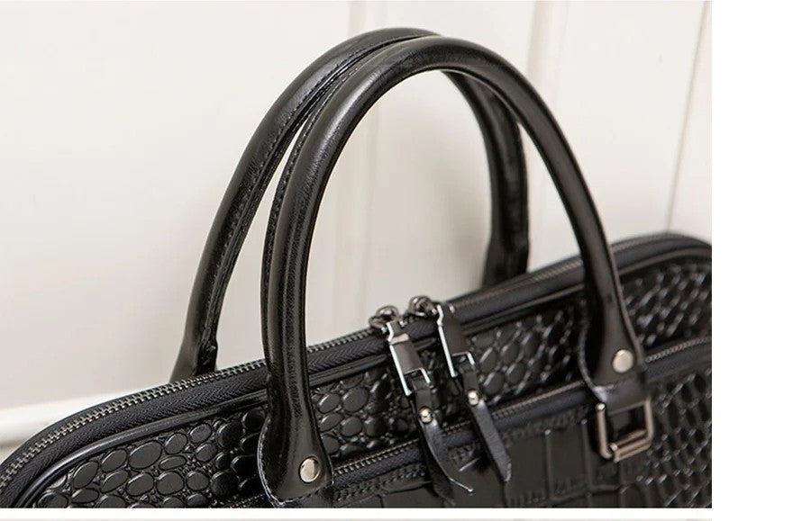 Motaora 2025 Women's Bag Leather Briefcase For 14-inch Laptops Women Professional Business Shoulder Bag Fashion Solid Handbags