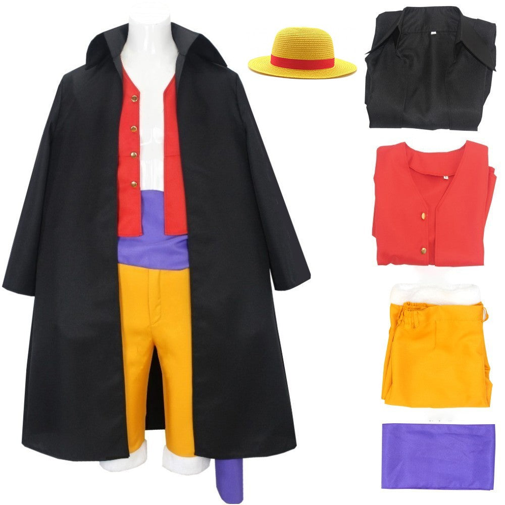 Anime Monkey D Luffy Cosplay  Wano Country Onigashima Chapter LMen's Clothing Cloths Halloween Carnival Costume For Adult