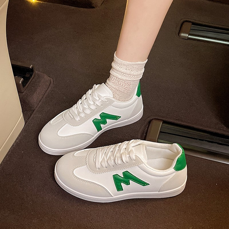Tênis Feminino Designer Cabeça Redonda 2025 Tênis Leve Boca Funda Versátil Respirável Casual Cruzado Sapatos De Mulher