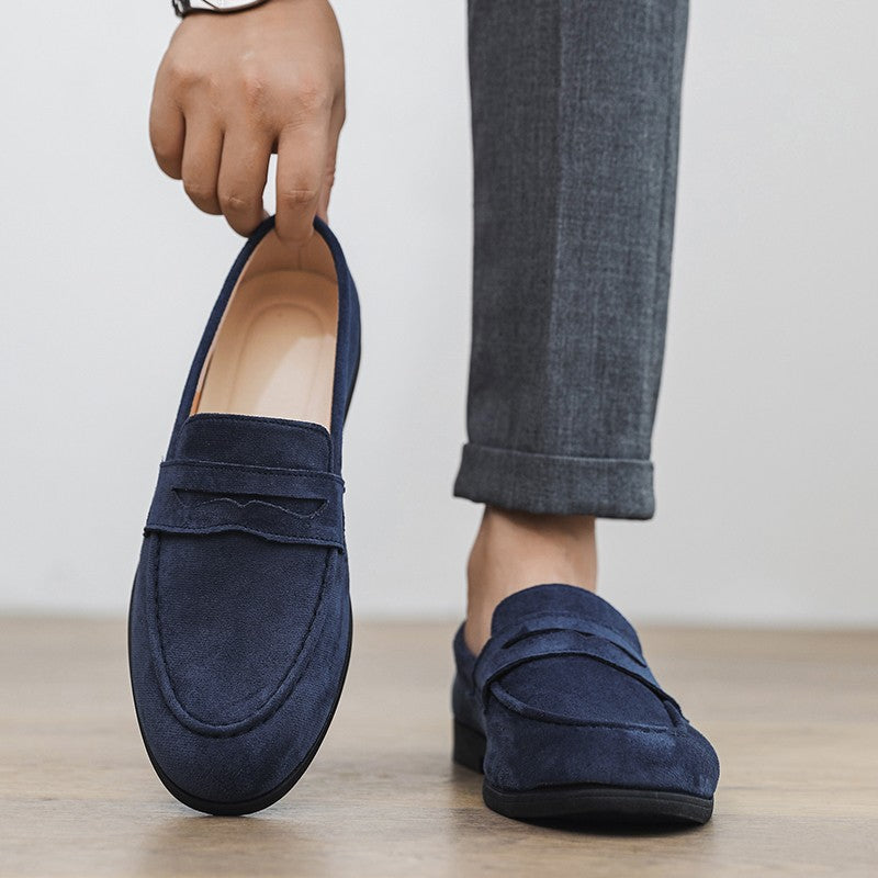 High Quality Men Loafers Comfortable Lightweight Casual Shoes Leather Dress Shoes Slip on Flat Fashion Business Shoes Moccasins