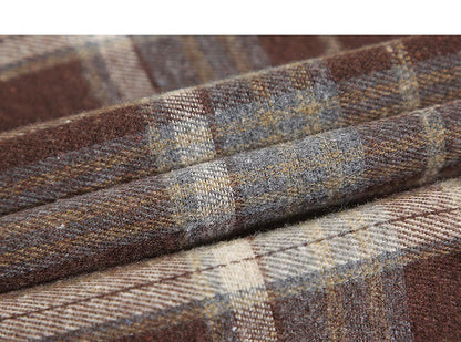 2025 Mens Cotton Plaid Style Cargo Shirts Casual Dress Short Sleeve Work Streetwear Blouses M-5XL