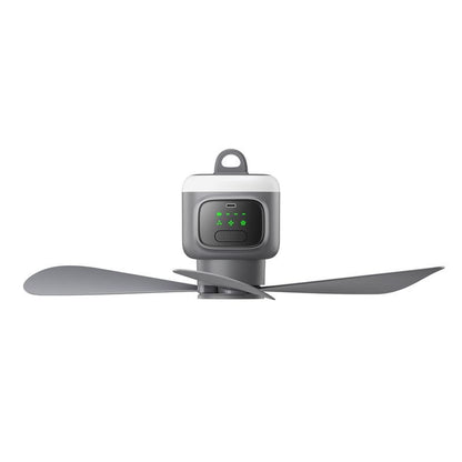 12000mAh Ceiling Fans Portable Camping Fan Tent Air Circulator Cooler Outdoor Rechargeable Electric Fan LED Light Remote Control