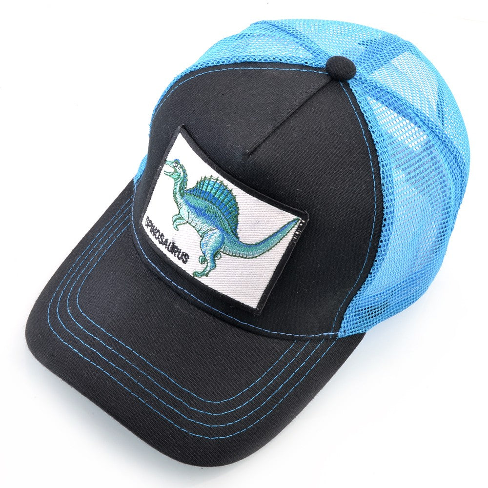 Men's Summer Baseball Cap Women Streetwear Trucker Caps With Spinosaurus Patch Snapback Hip Hop Drack Bones Adjustable Viosr Hat