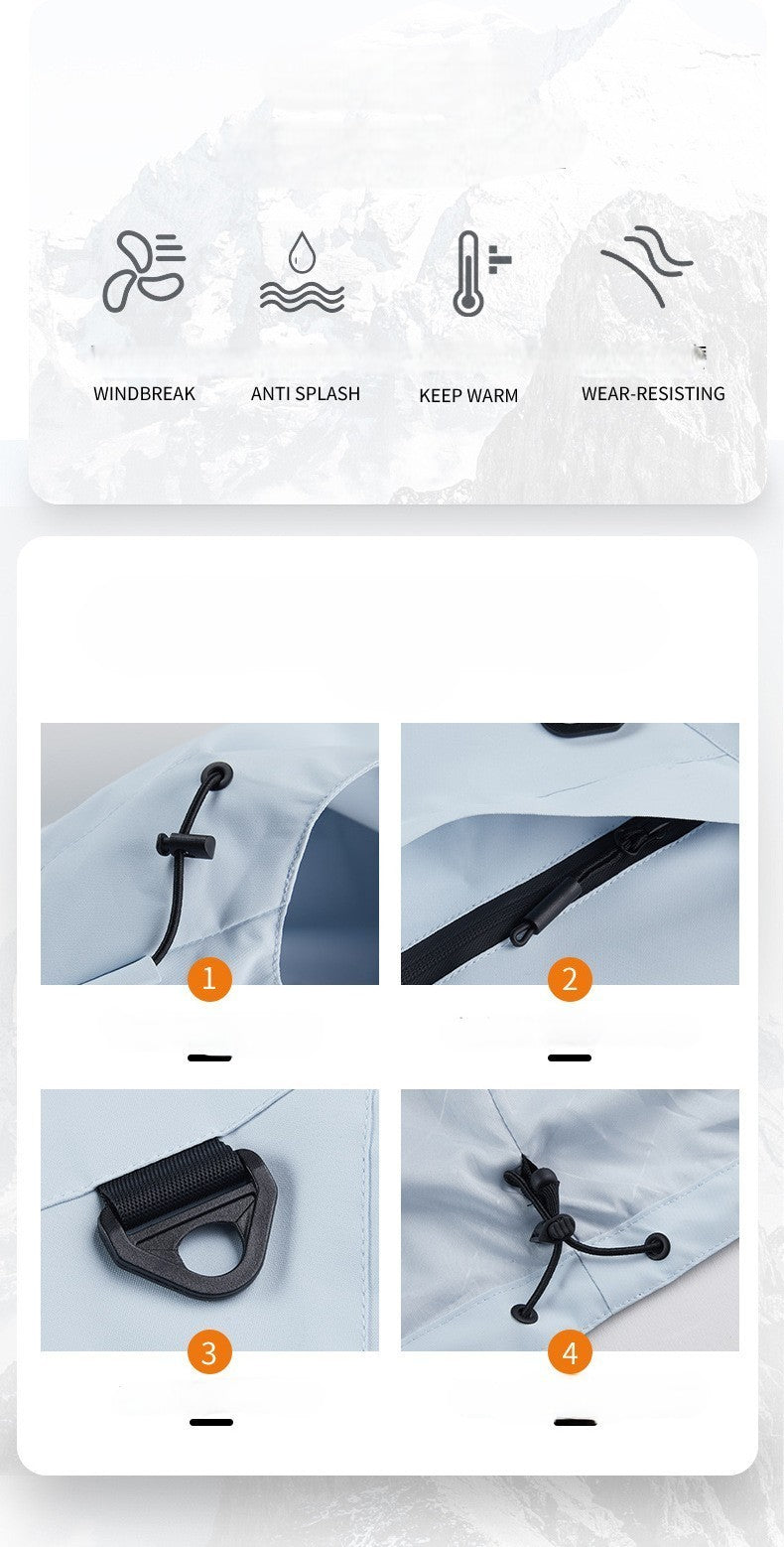 Hiking Jacket Waterproof Women Men 3 in 1 Two-Piece Detachable Windproof Waterproof Mountaineering Ski Jackets Men 2025 New