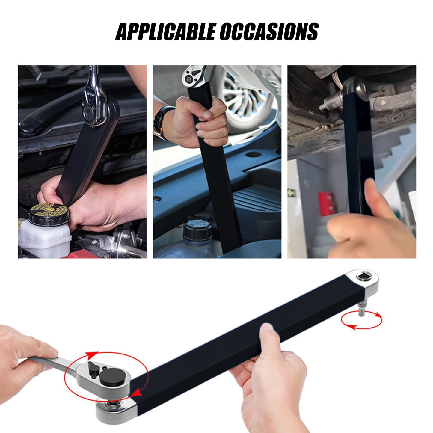 Chave de Catraca Profissional Ferramenta de Reparo Doméstico Multifuncional Chave de Catraca Para Ferramentas de Refrigeração de Ar MIAO-US