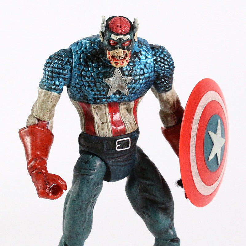 Marvel Legends Zumbi Capitão América Homem-Aranha Hulk Boneco de Ação Série Super Heróis E Se Houver Zumbis