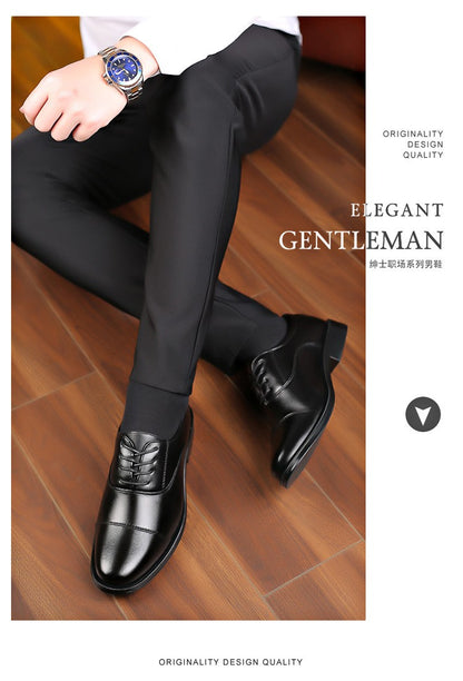 Mens Formal Leather Shoes Slip on Dress Wedding Casual Flats Luxury Walking Oxfords Office Work Zapatos Para Hombre Plus Size