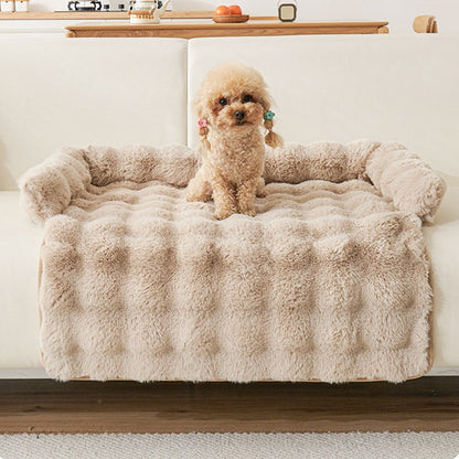 Inverno Quente Cama de Cachorro Sofá Capa Cobertor Super Macio Almofada Tapete para Cães Pequenos Travesseiro de Pescoço de Pelúcia Ninho de Gato Cama Para Perros
