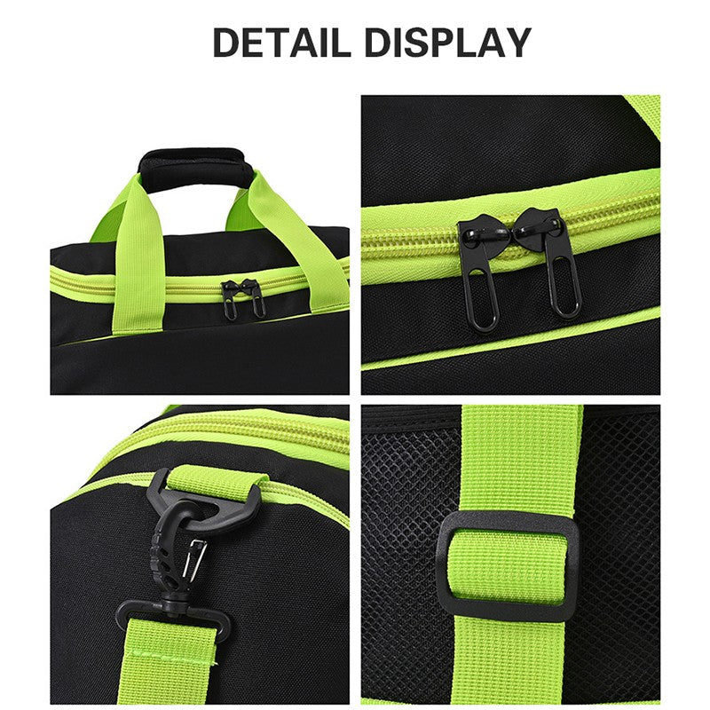 Personalized customized soccer bag logo with dry wet separation handbag luggage sports bag printed with logo pattern