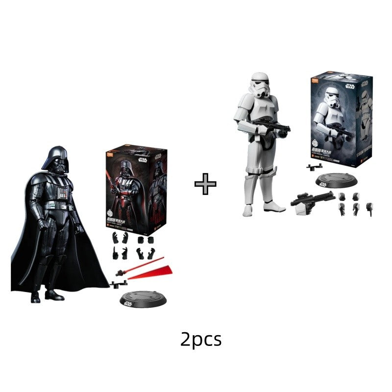 Blokees Star Wars Trooper Stormtrooper Darth Vader Bonecos de Ação Modelo Brinquedos de Montar Enfeite de Mesa Presentes de Aniversário