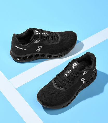 Men's Cushioned Running Shoes Energy Return Breathable Knit Arch Support Shock Absorption Marathon Women Casual Sneakers