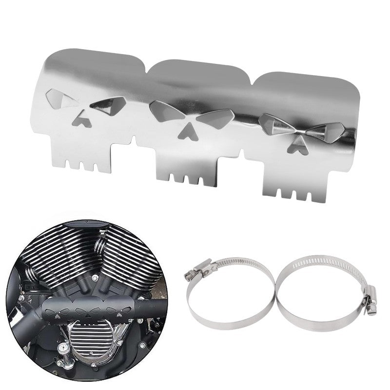 Motorcycle Exhaust Pipe Heat Shield Cover Muffler Protector Guard Universal Fit For Harley Honda Yamaha Custom Moto Accessories