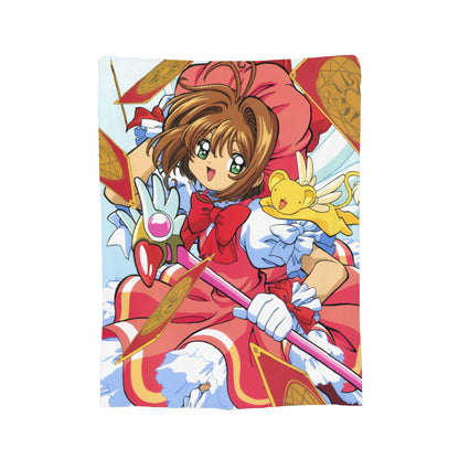 Anime Cardcaptor Sakura Cobertores Flanela Primavera/Outono Cobertor de Malha Super Quente Respirável para Cama Viagem Colcha