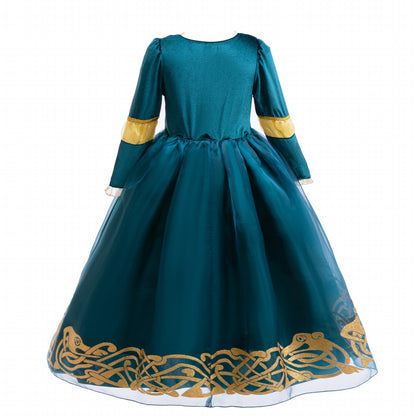 Princess Merida Dress Cosplay Brave Stage Performance Clothes  Cosplay Halloween Carnival Party Apparel Birthday Gift