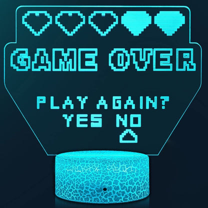 3D LED Gaming Setup RGB Lamp USB Powered Gaming Room Children's Lamp Bedroom Night Lights LED Table Lamp Indoor Lighting Gifts