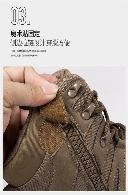 High Top Waterproof Men's Tactical Boots Hiking Shoes Large Size 47 Outdoor Sneakers Hiking Boots Non Slip Motorcycle Boots Men