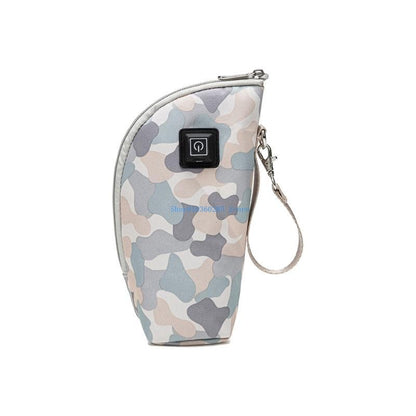 K9FF Adjustable Temperature Control Breast Milk Heater Bag Portable USB Baby Bottle Warmer 5V 2A Heating Travel Milk Warmer