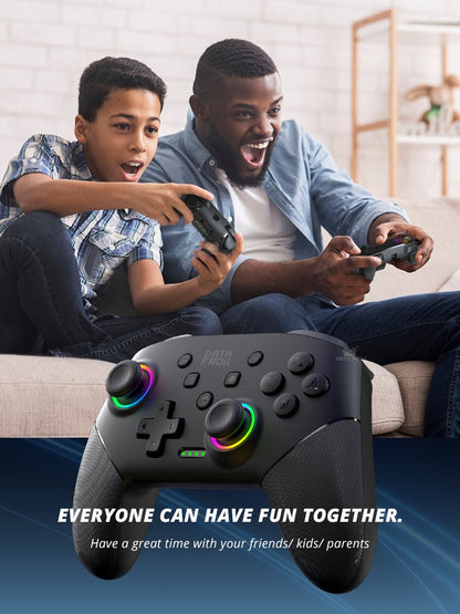 DATA FROG Wireless Game Controller For Switch / Lite / OLED Model PC Gaming Joystick Dual Vibration Turbo