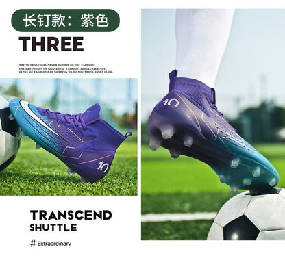 Hot Sale Mens Soccer Cleats High Ankle Football Shoes Long Spikes Outdoor Soccer Traing Boots For Men Women Soccer Shoes