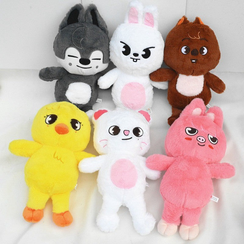 Urso de Pelúcia Skzoo de 60cm, Tamanho Grande, Kpop Stray Kids, Boneca de Pelúcia, Brinquedos de Pelúcia de Desenho Animado Kawaii, Travesseiro de Pelúcia, Presente de Natal Infantil