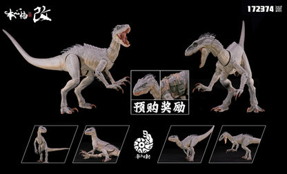 Em estoque Nanmu Studio 1/12 Berserk Raptor 2.0 Indoraptor Velociraptor Dinossauro Bonecos de Ação