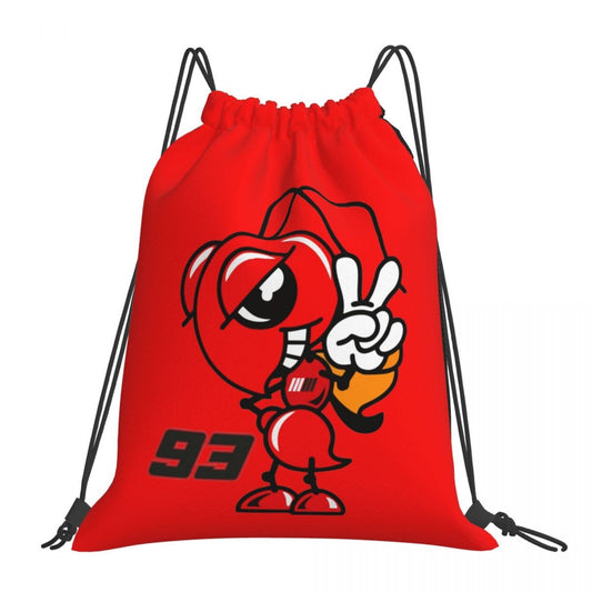Motorcycle Marc Marqueze 93 Backpacks Casual Drawstring Bags Sports Bag Book Bags For Man Woman School