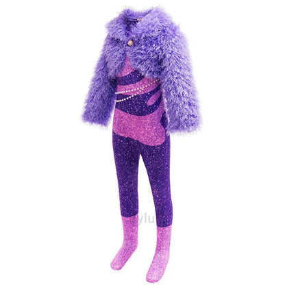 Gazelle Cosplay Costume Jumpsuit Carnival Party Singer Stage Performance Outfits Halloween Anime Zootopia Dress Up Clothes Set