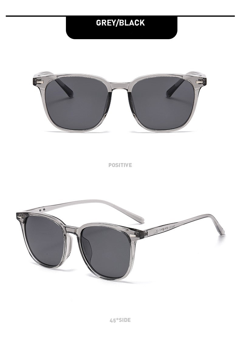 2025 New Ultra Light Square Black Face Enhancing Sunglasses With Trendy Natural Color And Uv Resistant  Sunglasses 3069