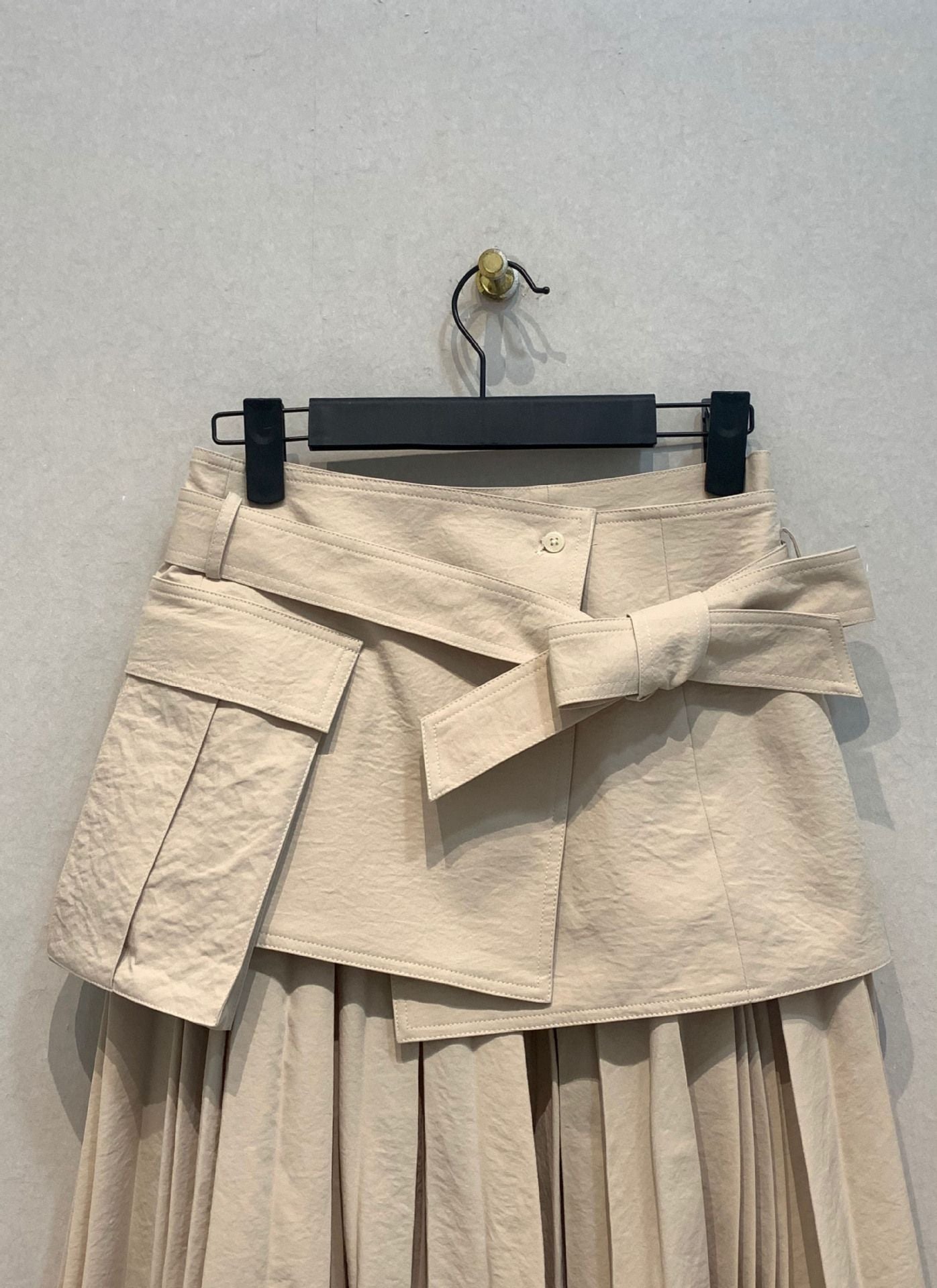 Spring Summer Vintage Japanese Casual Skirts Women Three-dimensional Two-piece Skirt High Waist All-match Pleated Faldas Mujer