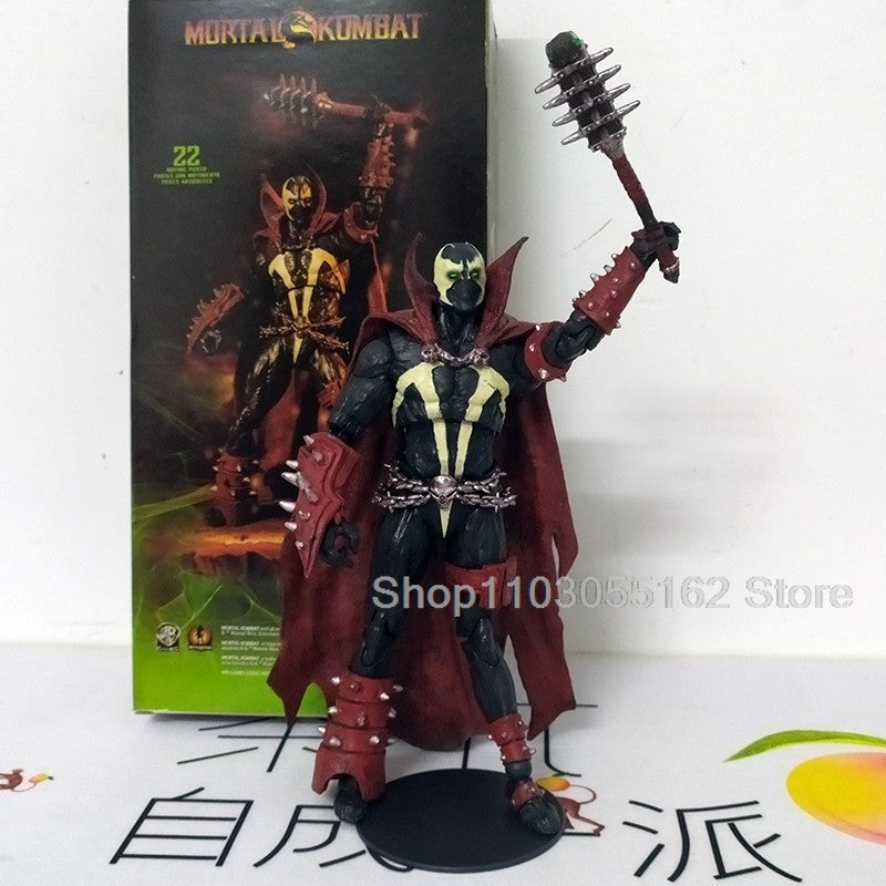 Boneco Spawn Mortal Kombat Action Figure MF Brinquedos Coleção Figurals Modelo Presente de Aniversário