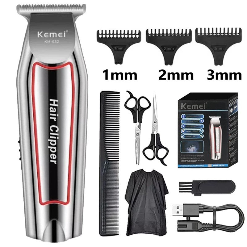 Kemei Hair Clipper for Men Cordless Beard Trimmer Hair Trimmers Set Shaver Hair Cutting Machine Clippers for Barber KM-032