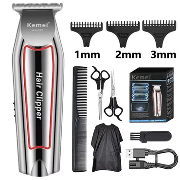 Kemei Hair Clipper for Men Cordless Beard Trimmer Hair Trimmers Set Shaver Hair Cutting Machine Clippers for Barber KM-032