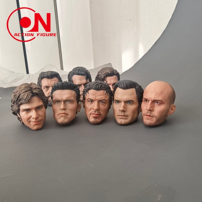 Em Estoque 1/6 Escala Arnold Schwarzenegger Tom Holland Várias Esculturas de Cabeça Bonitas Modelo de Escultura Para Figura de Ação Masculina de 12 polegadas