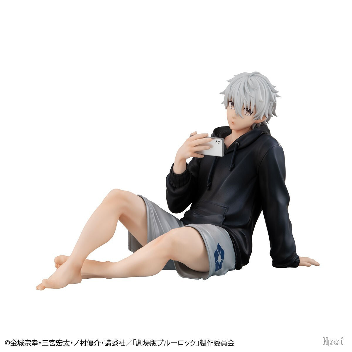 BLUE LOCK Bonecos de Ação Nagi Seishiro Figura de Anime Sentado Estatueta de PVC Modelo Colecionável Brinquedos de Boneca para Crianças Presentes