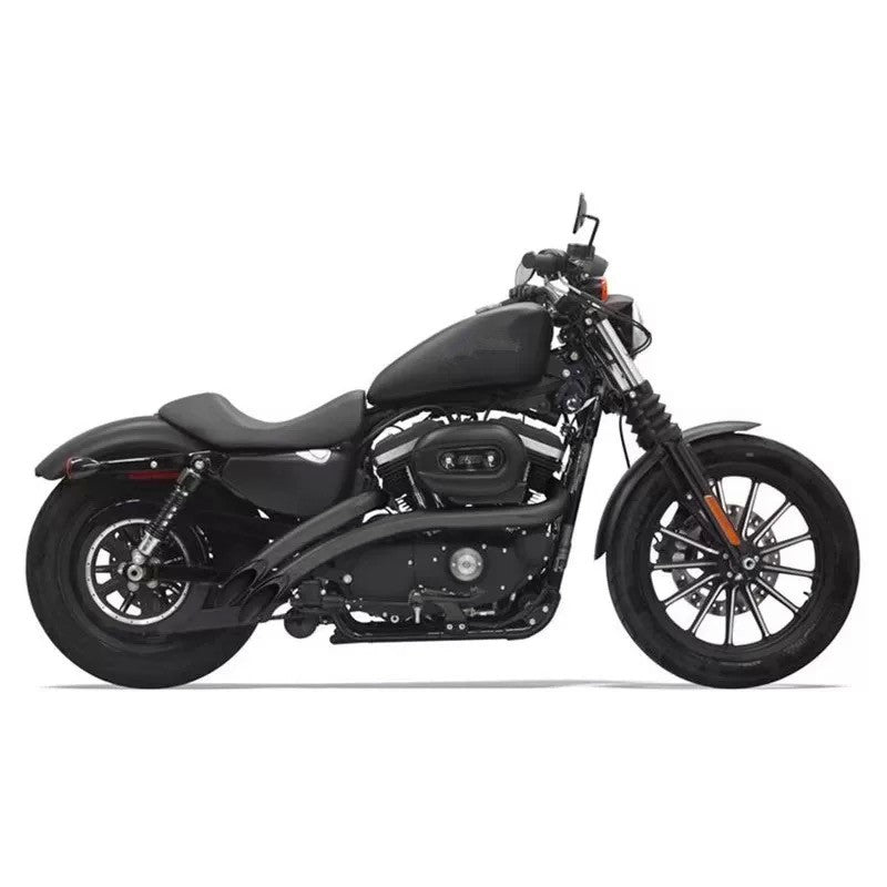 Motorcycle Solo Seat Exhaust System Muffler Exhaust Pipe For Harley Sportster XL 883 1200 X48 72V Forty-Eight Seventy-Two