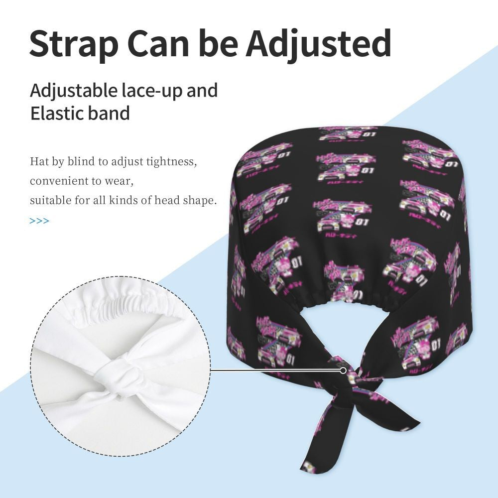 Custom Hello Kitty Medical Staff Scrubs Hat Women Men Cartoon Chara For Chef Hat Scrub Caps