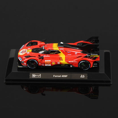 Bburago 1:43 Porsche 963 Modelo de Carro 24h Le Mans Miniatura de Liga Veículos de Brinquedo Diecast Voiture Coleção de Presente